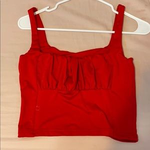 Red tank top